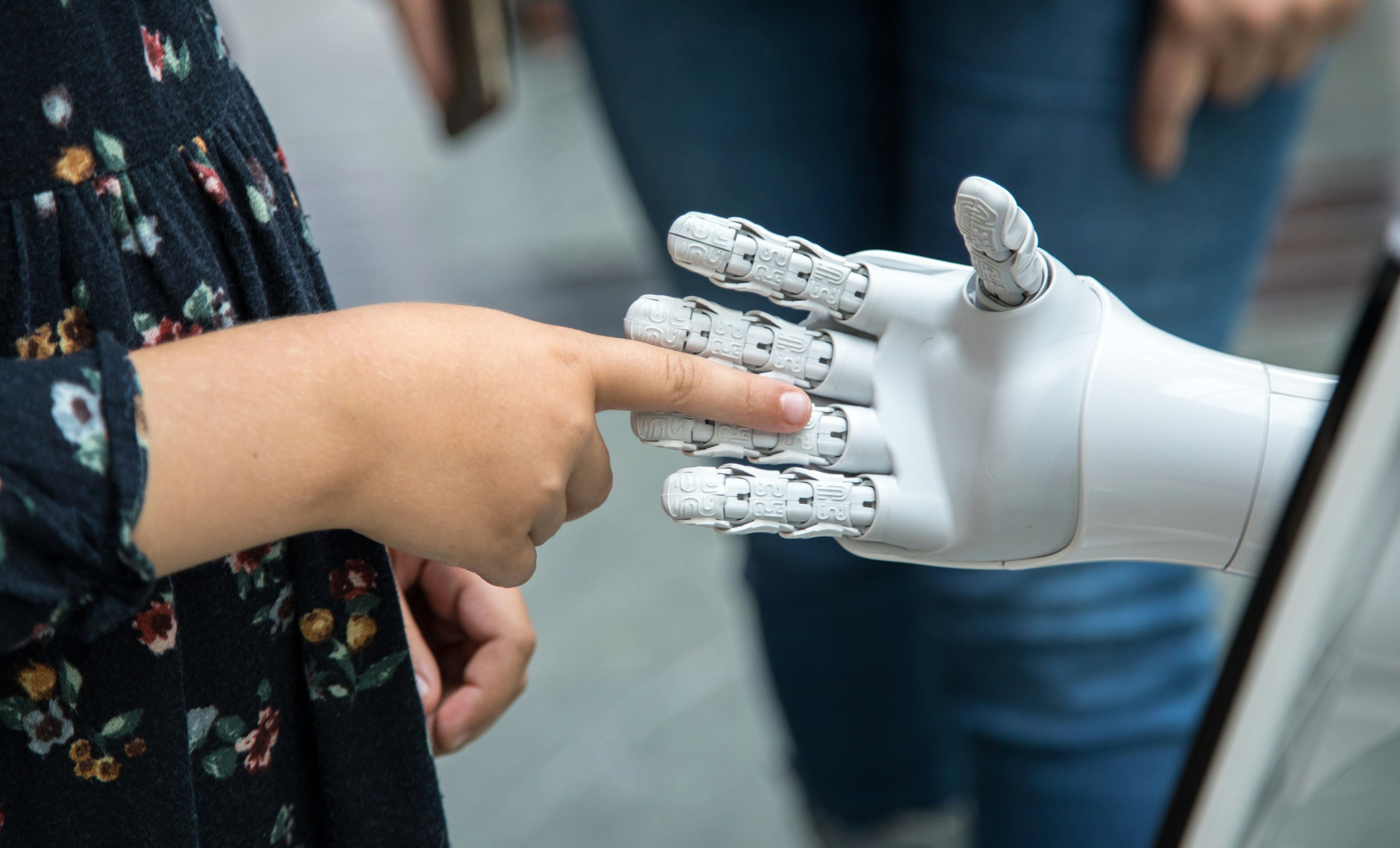 Futuristic visualization of AI with physical world interaction capabilities